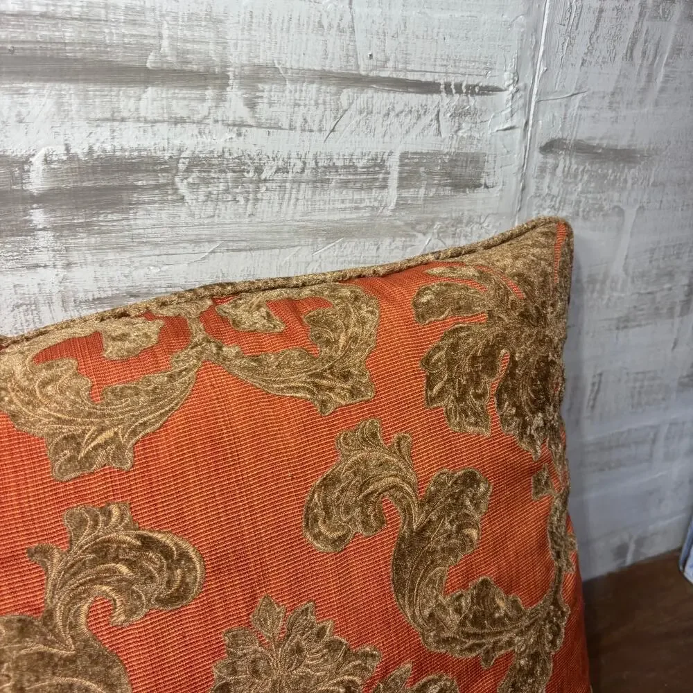 Pier 1 Burnt Orange Throw Pillow